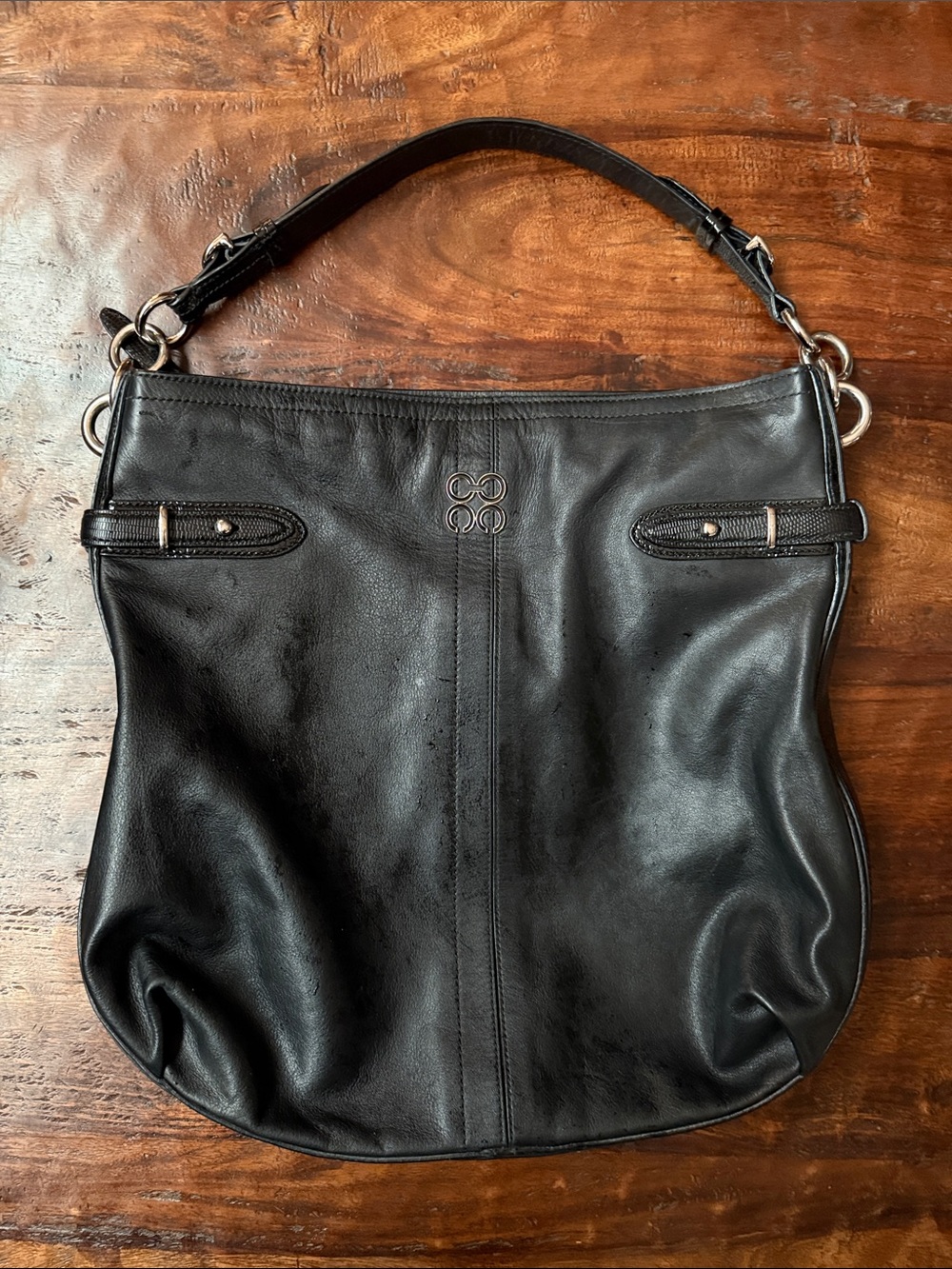 Coach Black Leather Shoulder Bag - Women